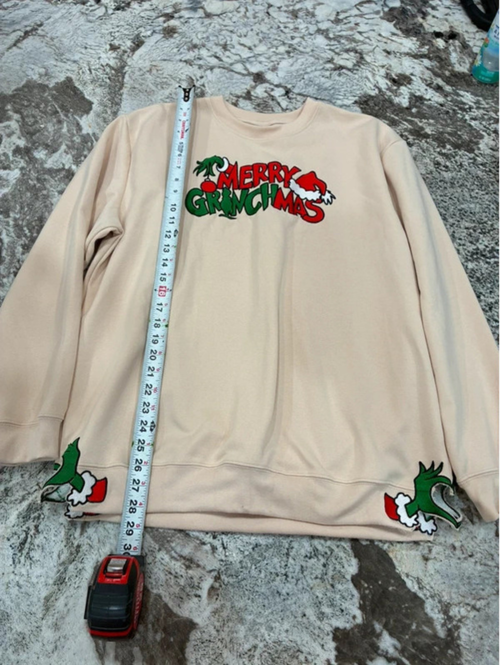 Merry Grinchmas - XL embroidered patch
